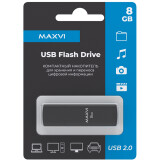 USB Flash накопитель 8Gb MAXVI MP2 Black (FD8GBUSB20C10MP2)