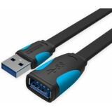 Кабель удлинительный USB A (M) - USB A (F), 1.5м, Vention VAS-A13-B150