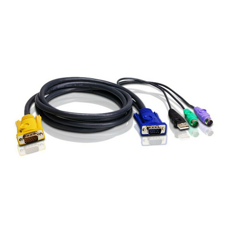 Разъем vga usb. KVM-кабель Aten 2l-5303up. KVM-кабель Aten 2l-5302up. Кабель Aten 2l-5301up. KVM-кабель Aten 2l-5203u.