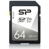 Карта памяти 64Gb SD Silicon Power Superior  (SP064GBSDXCV3V10)