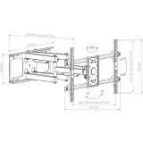 Кронштейн ARM MEDIA PARAMOUNT-70 Black