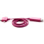 Кабель USB - microUSB/Lightning/Apple 30-pin, 1м, Gmini mCable GM-MEL400FL Pink/Blue - GM-MEL400FLPB