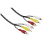 Кабель 3x RCA (M) - 3x RCA (M), 2м, HAMA H-43134 - 00043134