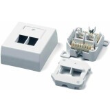 Розетка RJ-45 Hyperline SB-GTS2-8P8C-C6-WH