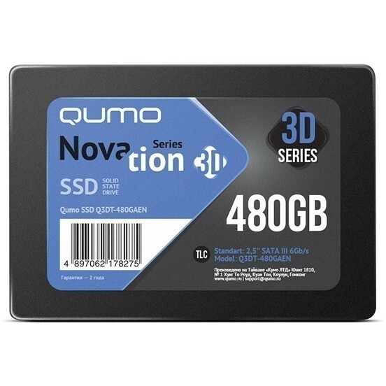 Накопитель SSD 480Gb QUMO Novation 3D (Q3DT-480GAEN)