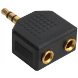 Разветвитель 3.5 Jack (M) - 2x 3.5 Jack (F), Greenconnect GCR-AVA05