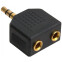 Разветвитель 3.5 Jack (M) - 2x 3.5 Jack (F), Greenconnect GCR-AVA05