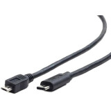 Кабель microUSB (M) - USB Type-C, 3м, Gembird CCP-USB2-mBMCM-10