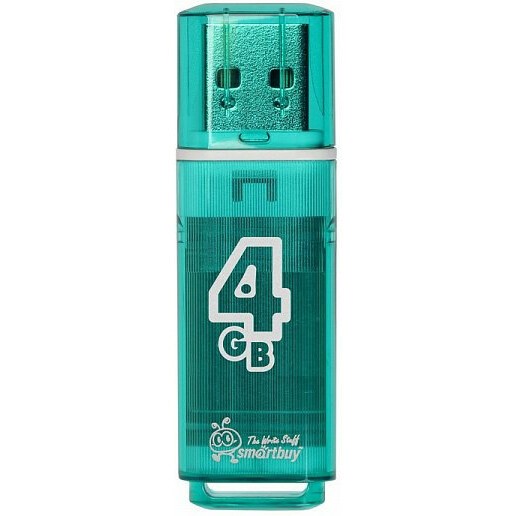 USB Flash накопитель 4Gb SmartBuy Glossy Green (SB4GBGS-G)