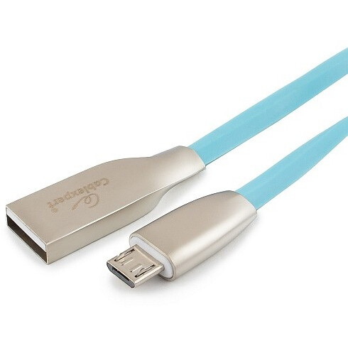 Кабель USB A (M) - microUSB B (M), 1м, Gembird CC-G-mUSB01Bl-1M