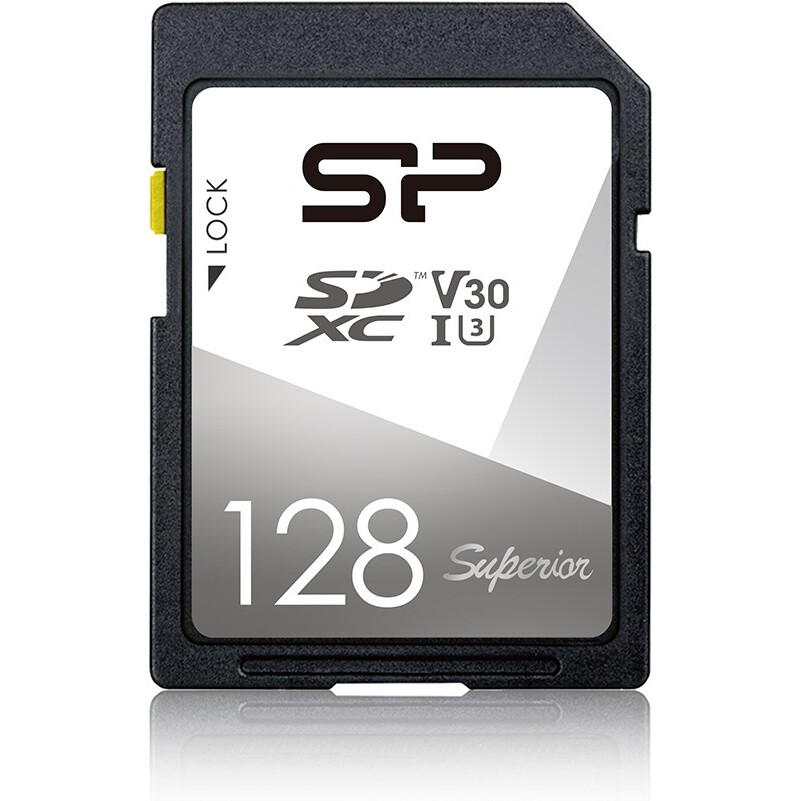 Карта памяти 128Gb SD Silicon Power Superior   (SP128GBSDXCV3V10)