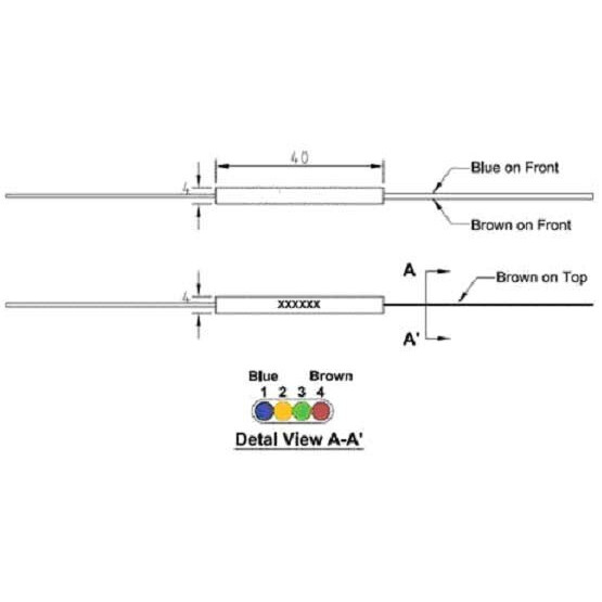 Оптический сплиттер Hyperline FO-SPL-1x4-E11-0.9-3M