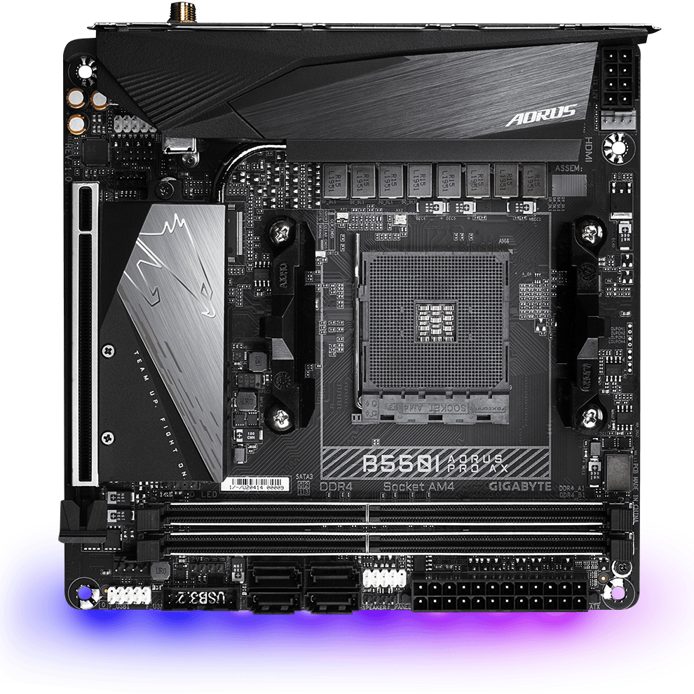 Материнская плата Gigabyte B550I AORUS PRO AX