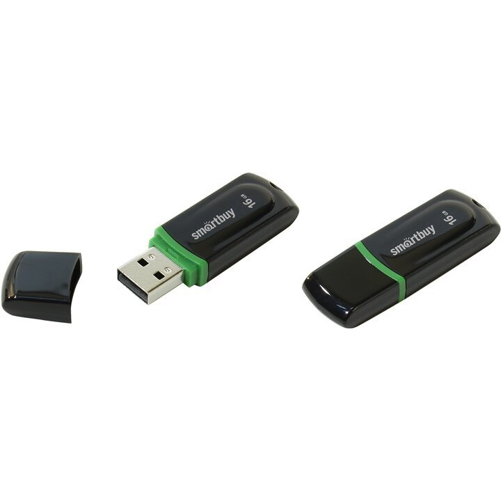 USB Flash накопитель 16Gb SmartBuy Paean Black (SB16GBPN-K)