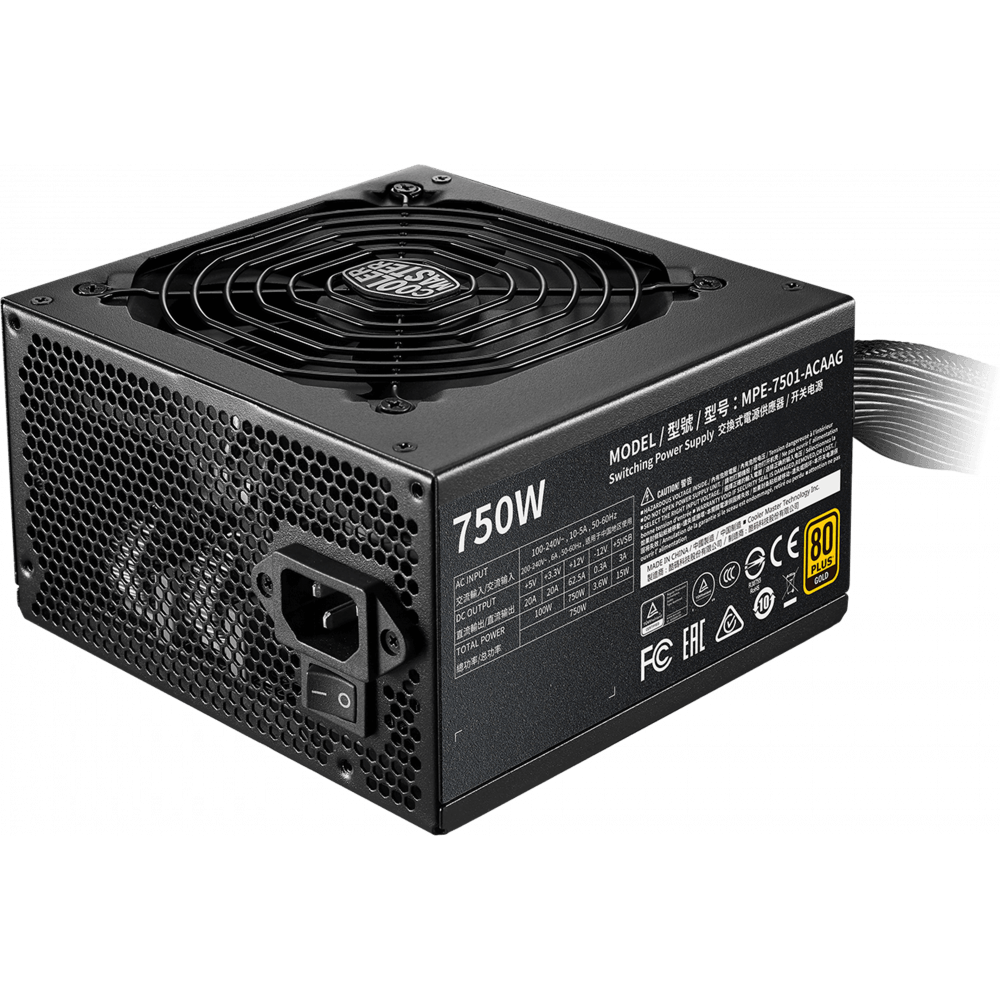 Блок питания 750W Cooler Master MWE Gold 750 V2 (MPE-7501-ACAAG-EU)