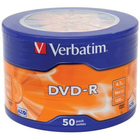 Диск DVD-R Verbatim 4.7Gb 16x Wagon Wheel (50 шт.) - 43731