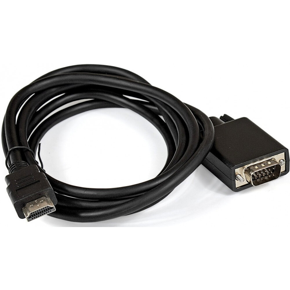 Кабель HDMI (M) - VGA (M), 1.8м, ExeGate EX-CC-HDMIM-VGAM-1.8 - EX284928RUS