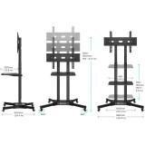 Мобильная стойка Onkron TS1351 Black