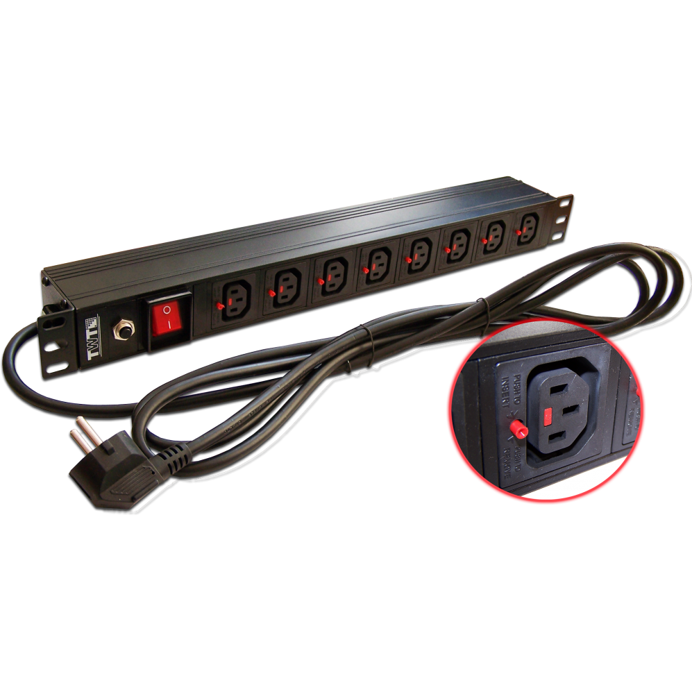 Блок розеток TWT TWT-PDU-10A8C3L-3.0