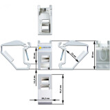 Рамка Lanmaster LAN-DRF-1OK-WH