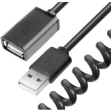 Кабель удлинительный USB A (M) - USB A (F), 2м, Greenconnect GCR-UEC0M-BB2S-2.0m