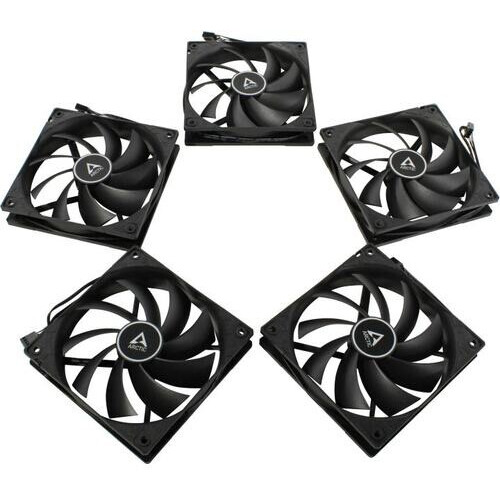 Вентилятор для корпуса Arctic Cooling F12 PWM PST Black Value 5 Pack - ACFAN00250A