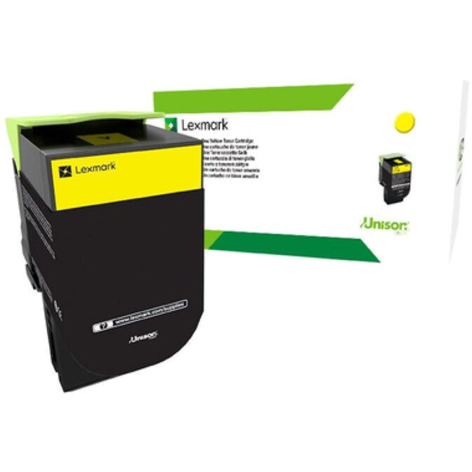 Картридж Lexmark 80C80YE Yellow