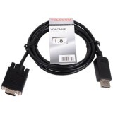 Кабель DisplayPort - VGA, 1.8м, Telecom TA669-1.8M