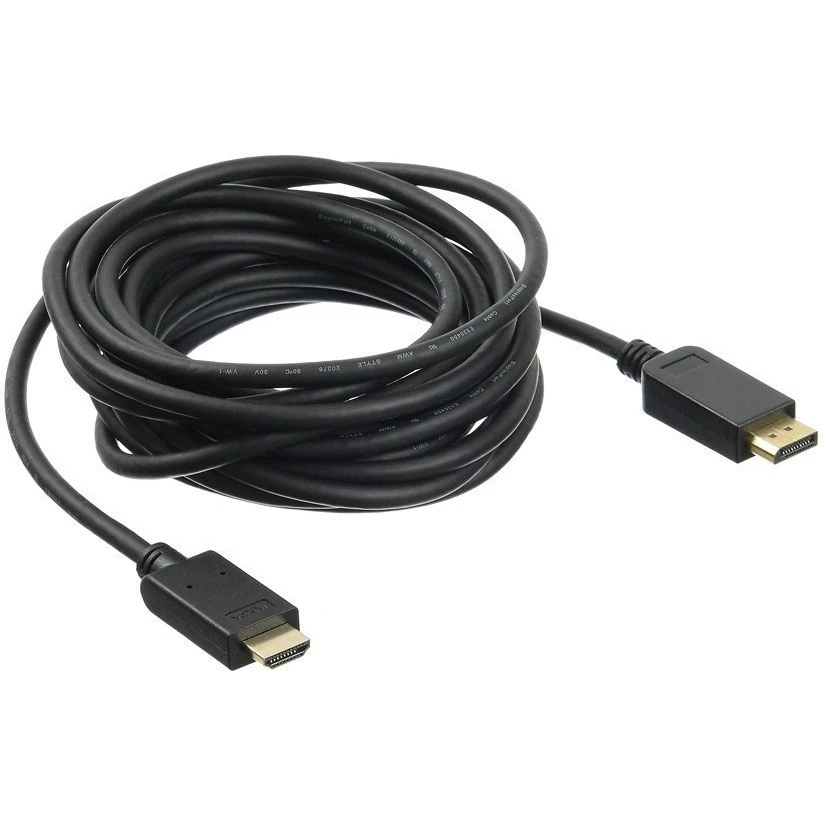 Кабель DisplayPort (M) - HDMI (M), 5м, Buro BHP DPP_HDMI-5