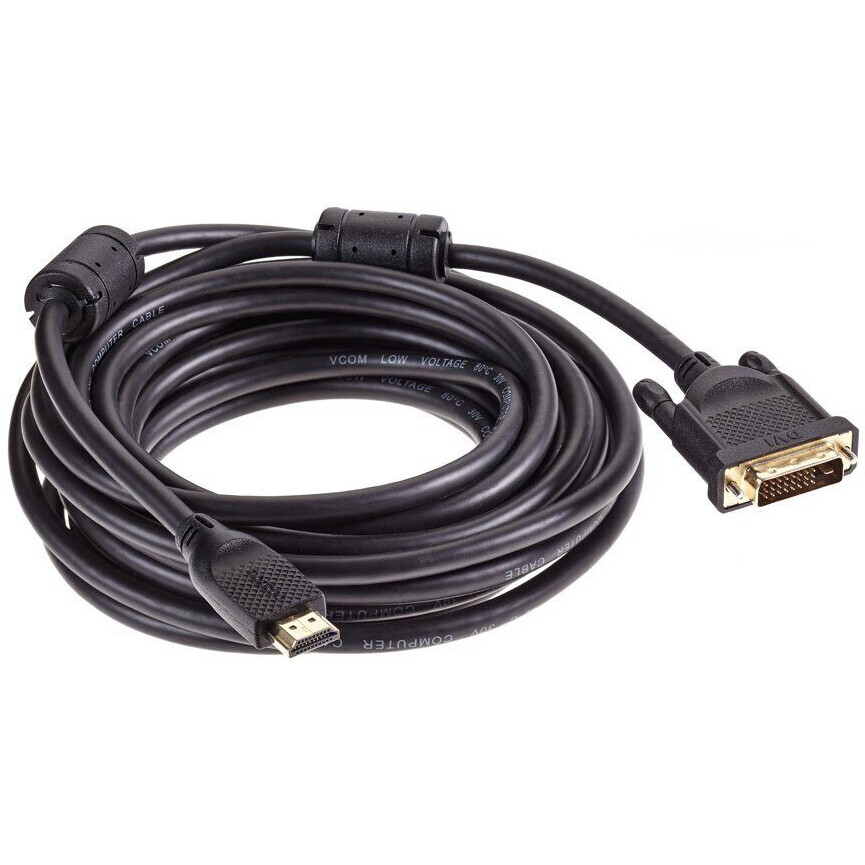 Кабель HDMI - DVI, 7.5м, VCOM CG484GD-7.5M