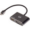 Переходник Mini DisplayPort (M) - HDMI/VGA (F),  VCOM CG646M-0.15