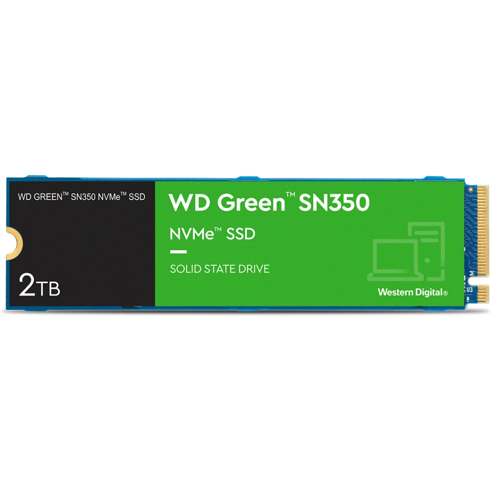 Накопитель SSD 2Tb WD Green SN350 (WDS200T3G0C)