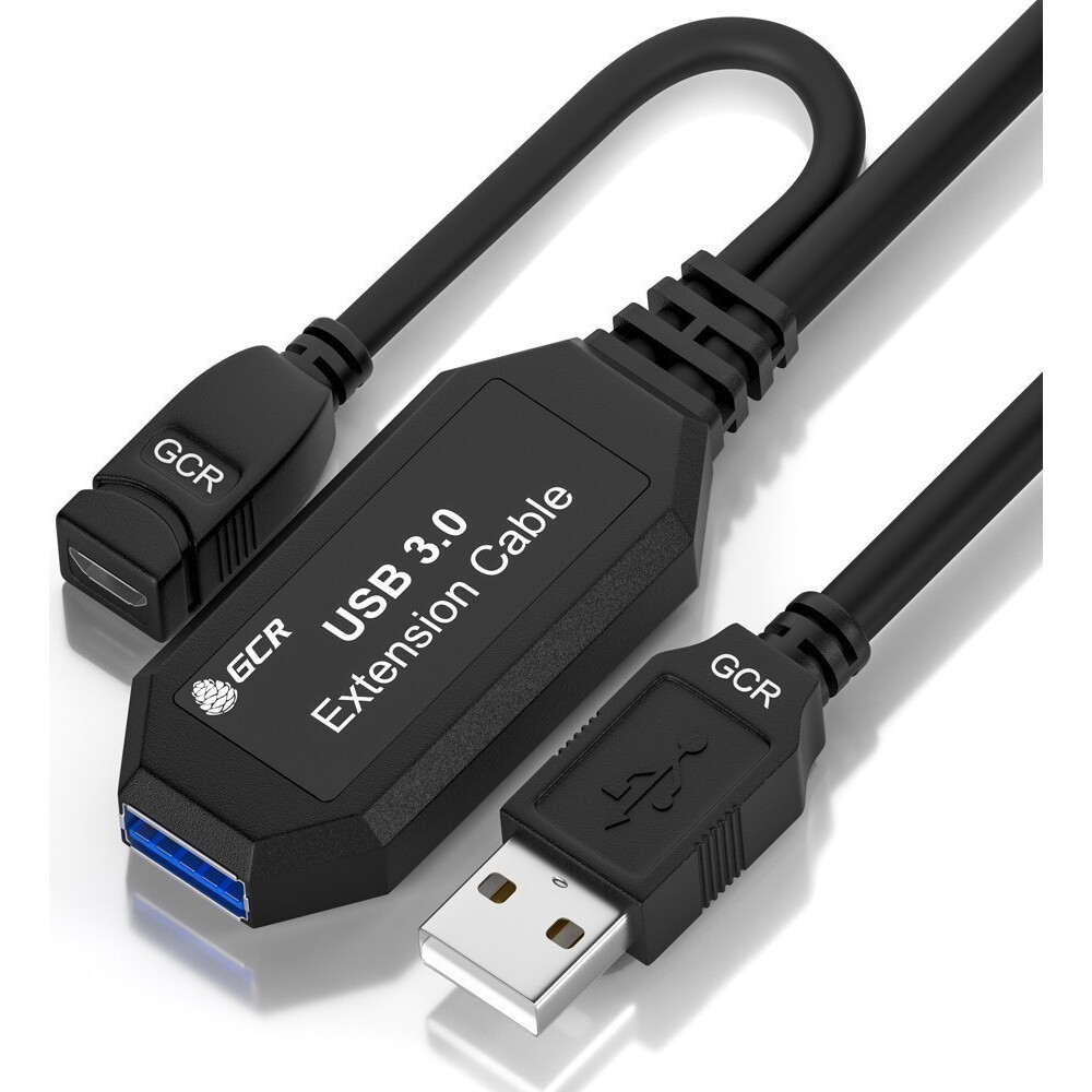 Кабель удлинительный USB A (M) - USB A (F), 7.5м, Greenconnect GCR-51924