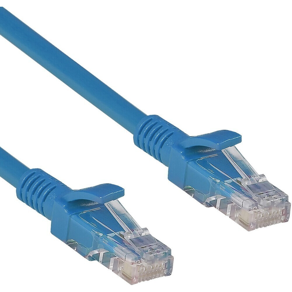 Патч-корд ExeGate UTP-RJ45-RJ45-5e-3M-BL, 3м - EX258680RUS