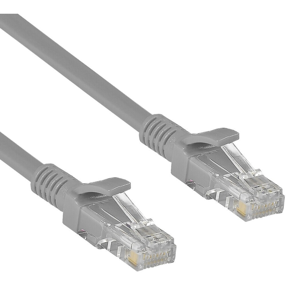 Патч-корд ExeGate UTP-RJ45-RJ45-5e-CU-30M-GY, 30м - EX282019RUS