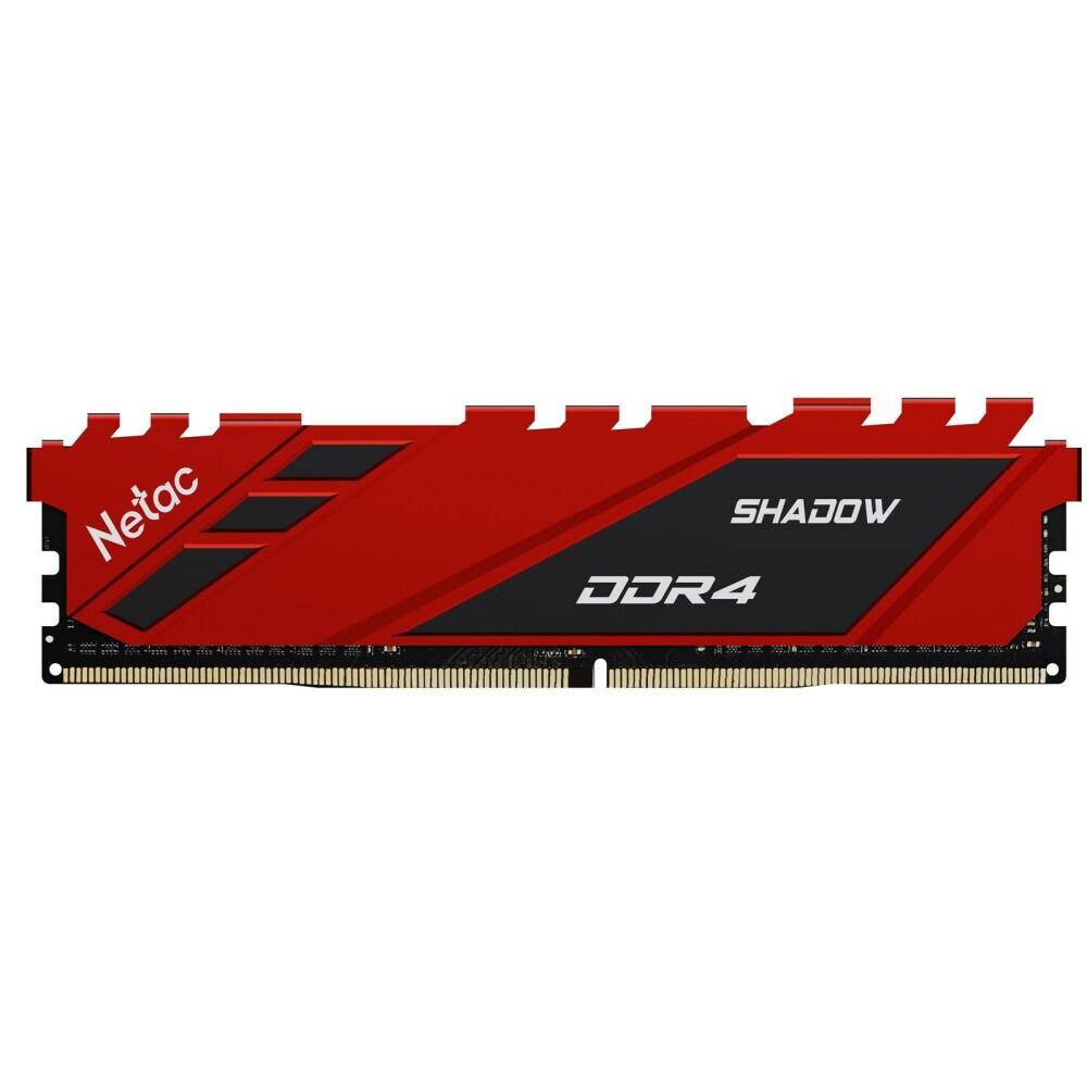 Оперативная память 16Gb DDR4 2666MHz Netac Shadow Red (NTSDD4P26SP-16R)