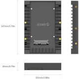 Переходник 2.5" - 3.5" Orico 1125SS Black (1125SS-BK)