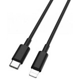 Кабель USB Type-C - Lightning, 1м, Buro PD18W Black