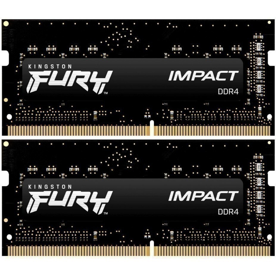 Оперативная память 32Gb DDR4 3200MHz Kingston Fury Impact SO-DIMM  (KF432S20IBK2/32) (2x16Gb KIT): купить в интернет магазине Регард Москва:  цена, характеристики, описание, отзывы