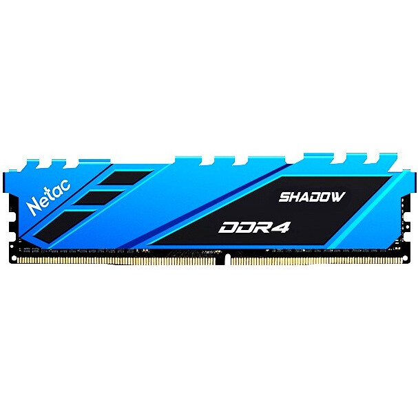 Оперативная память 16Gb DDR4 2666MHz Netac Shadow Blue (NTSDD4P26SP-16B)