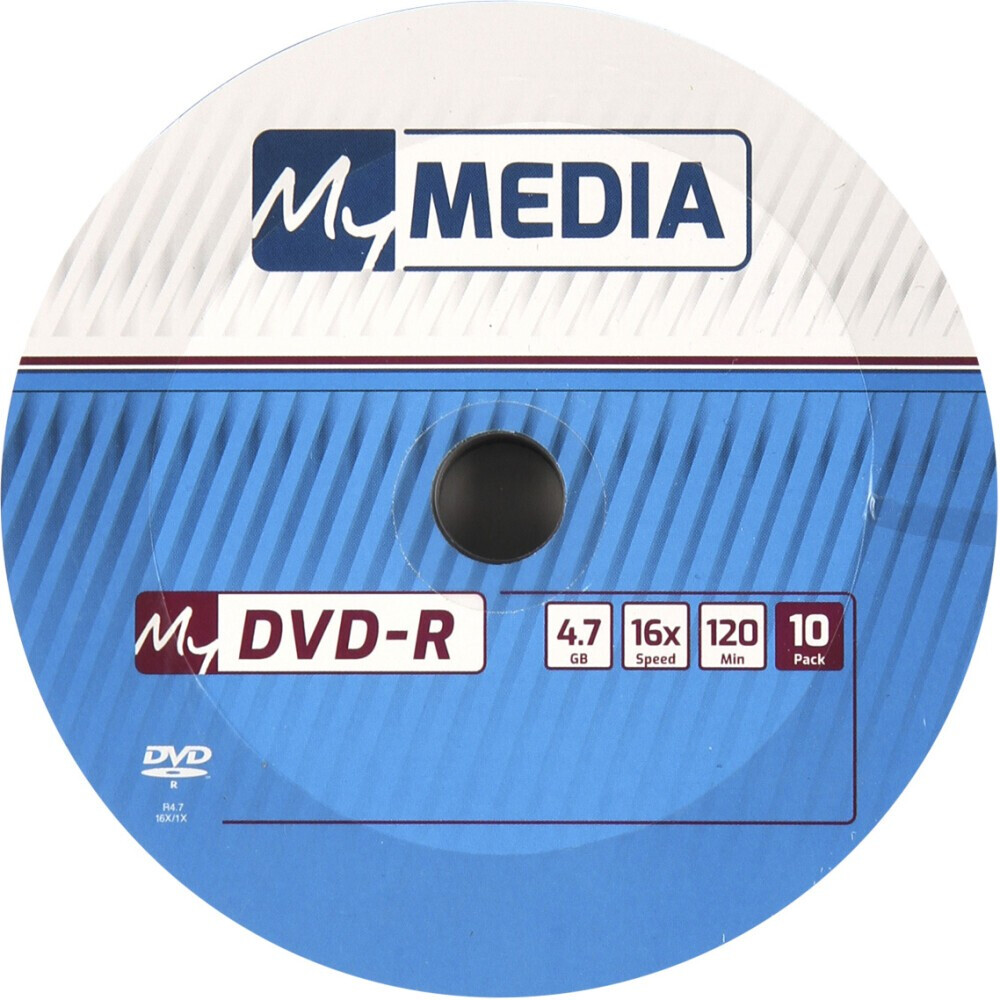 Диск DVD-R MyMedia 4,7Gb 16x Pack Wrap (10 шт.) - 69205