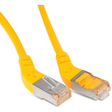 Патч-корд Hyperline PC-APM-STP-RJ45/L45-RJ45/R45-C6-1M-LSZH-YL, 1м