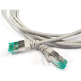 Патч-корд Hyperline PC-LPT-SFTP-RJ45-RJ45-C6A-1M-LSZH-GY, 1м