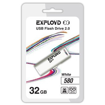 USB Flash накопитель 32Gb Exployd 580 White - EX-32GB-580-White