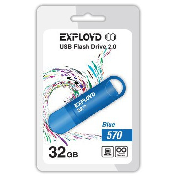 USB Flash накопитель 32Gb Exployd 570 Blue - EX-32GB-570-Blue