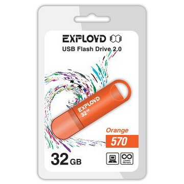 USB Flash накопитель 32Gb Exployd 570 Orange - EX-32GB-570-Orange