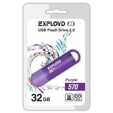 USB Flash накопитель 32Gb Exployd 570 Purple - EX-32GB-570-Purple