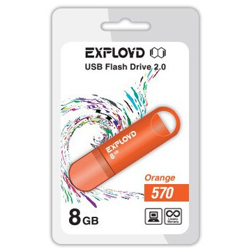 USB Flash накопитель 8Gb Exployd 570 Orange - EX-8GB-570-Orange