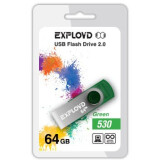 USB Flash накопитель 64Gb Exployd 530 Green (EX064GB530-G)