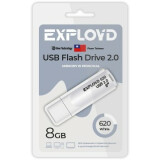 USB Flash накопитель 8Gb Exployd 620 White (EX-8GB-620-White)